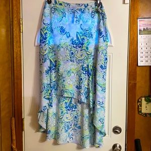 The Limited Paisley High Low Skirt